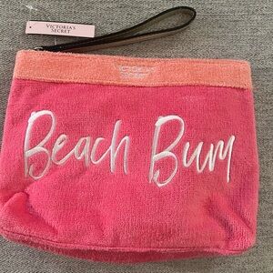 Victoria's Secret Pink Beach Bum Terry-clothe Cosmetic Bag